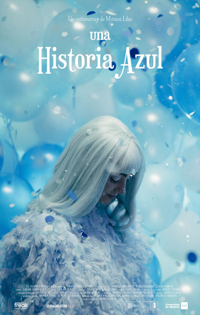Cartel Una historia azul, dirigido por Mónica Lilac